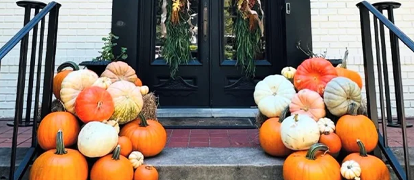 Front Porch Pumpkins — Fall Décor Delivery in Shreveport, Bossier City & Surrounding Areas-image